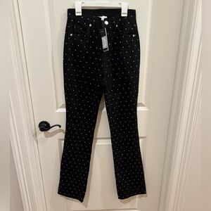 Gianni Bini Rhinestone Black Jeans NWT Size 25